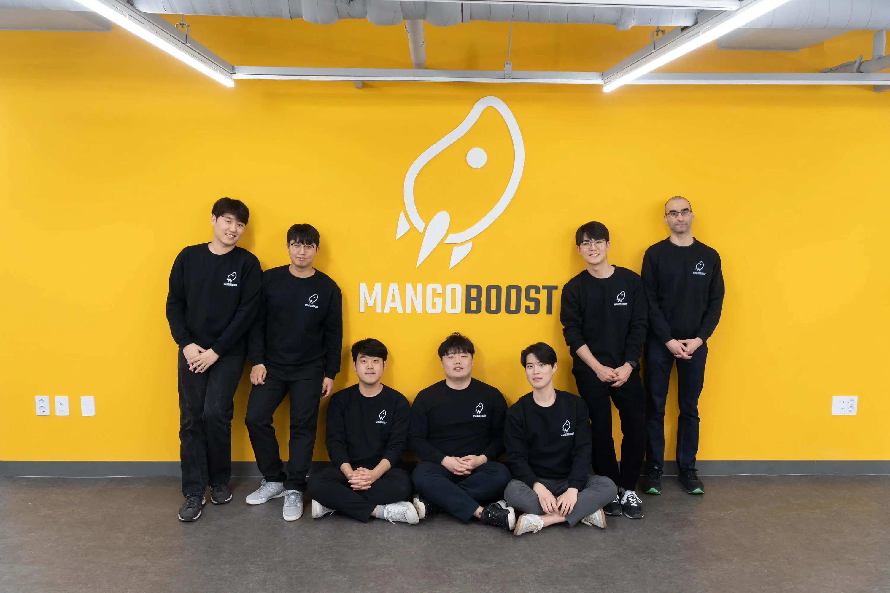 mangoboost team at the office